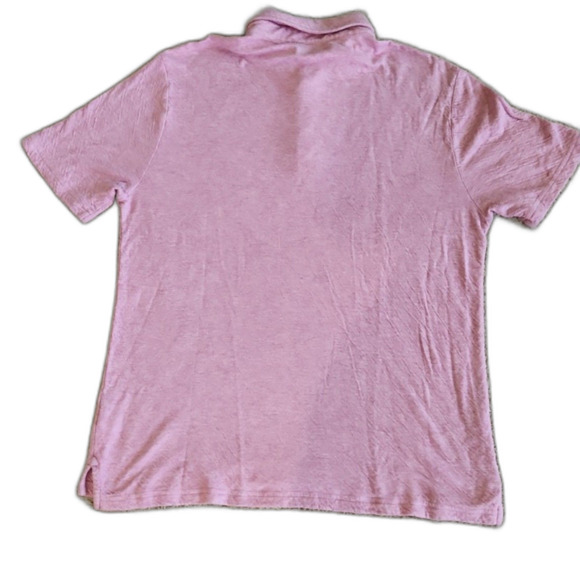 Faherty Men's Cloud Short Sleeve Polo Shirt, Faded Flag Heather, Size L - Picture 4 of 11